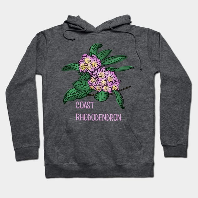 Coast Rhododendron Hoodie by Slightly Unhinged